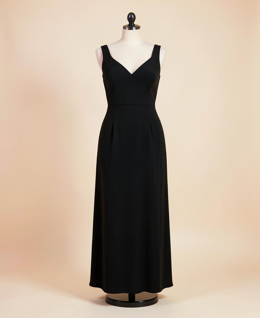 Soft midi dress on a dress form